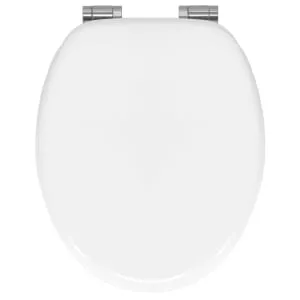 Wickes Wooden Soft Close Toilet Seat - White