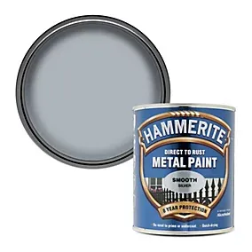 Hammerite Gloss Silver effect Metal paint, 750ml Tin