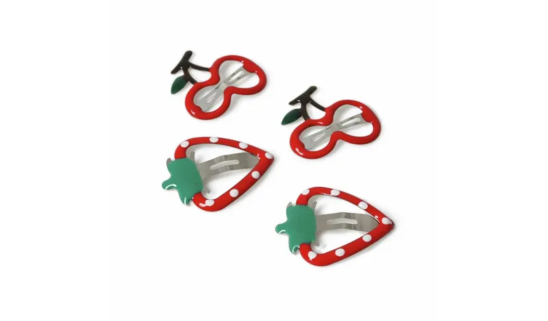 Flitzy Fruit Hair Clips - Pack of 4