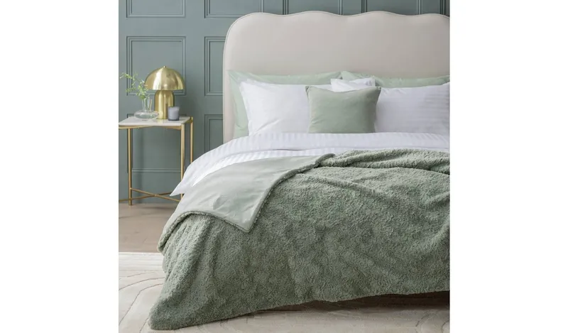Habitat Faux Fur Textured Throw