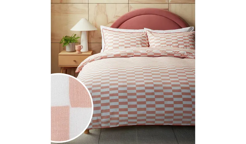 Habitat Cotton Tile Print with Piping Bedding Set