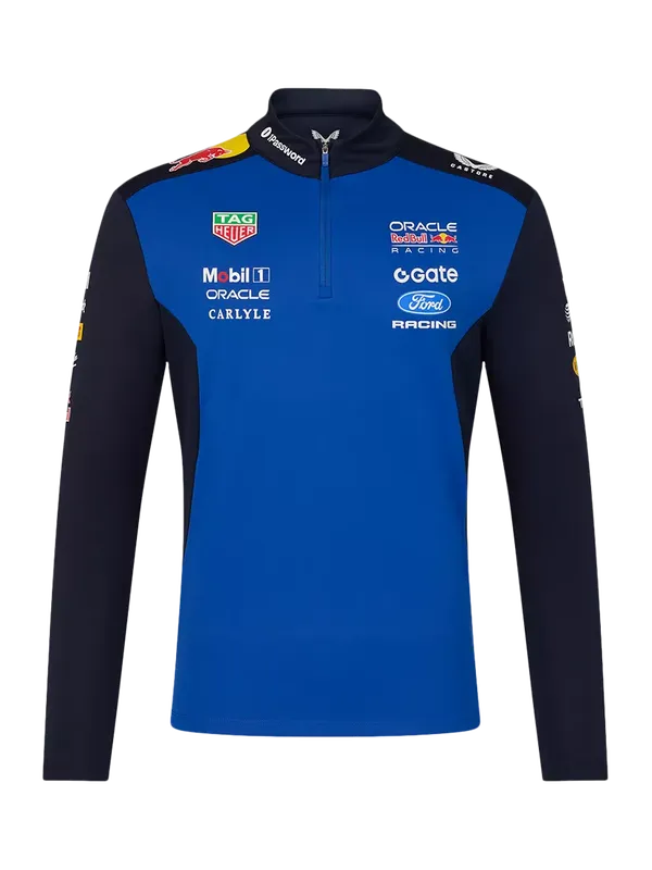 Castore Oracle Red Bull Racing 2026 Quarter Zip Midlayer, Night Sky / Surf