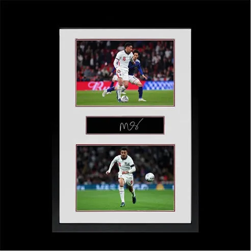 The Fan Cave Morgan Rogers Signed England Plaque Iconic Frame