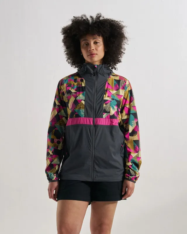 Passenger Clothing Viento Windshell Jacket - Mosaic Mountain Charcoal