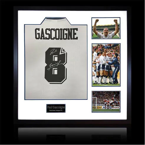 The Fan Cave Paul Gascoigne Signed TottenhamHotspur Shirt Elite