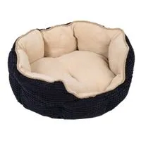 Cosy Kingdom Snuggle Bed - Black / Beige
