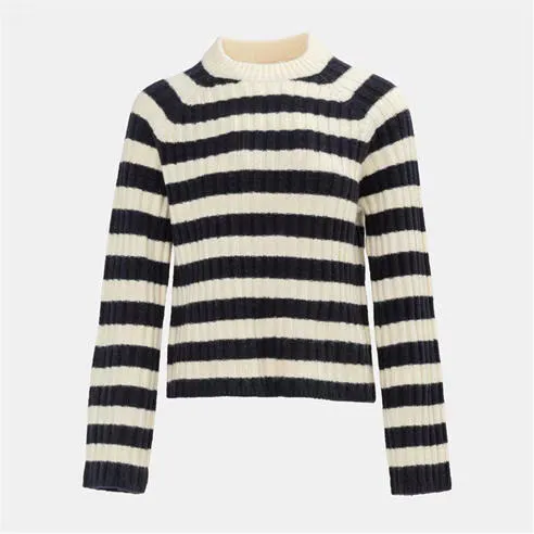 Miso Stripe Jumper Women Open Hem