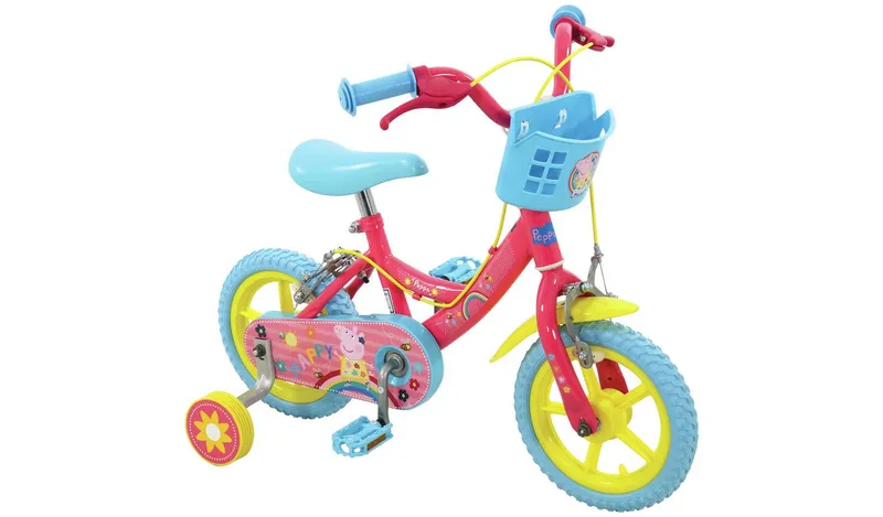 Peppa Pig 12 inch Wheel Size Kids Beginner Bike