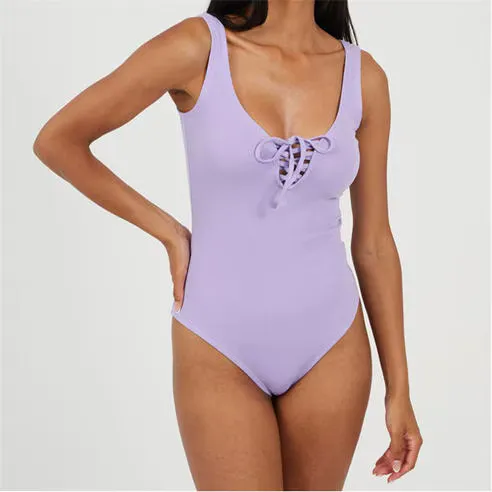 Brave Soul Womens High Neck Bodysuit with Long Sleeves