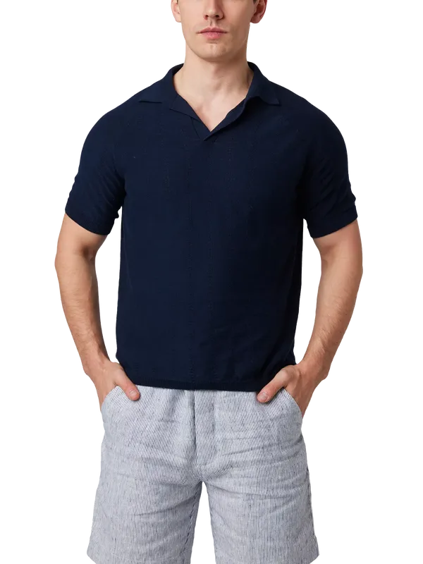 Peregrine Alma Polo Shirt, Navy