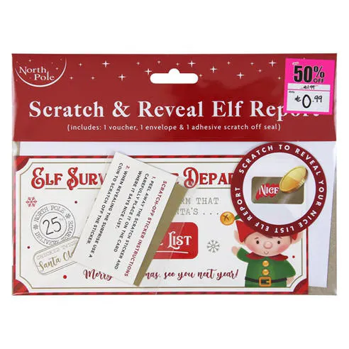 North Pole Kids' Christmas Scratch Card