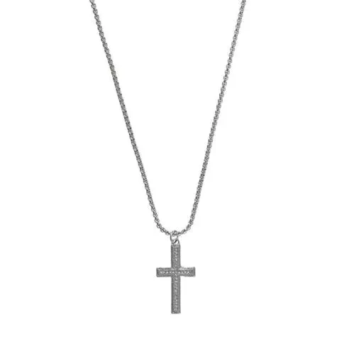 Fabric Cross Necklace