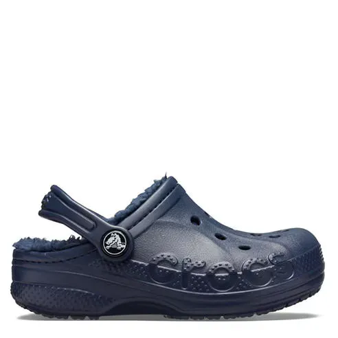 Crocs Kids' Baya Lined Mule Slippers
