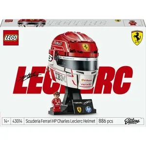 LEGO Editions Scuderia Ferrari HP Charles Leclerc Helmet Construction Set 43014