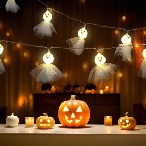 LIFE IDEAS 20pc Ghost String Lights 64