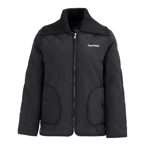 Firetrap Women's Long Sleeve Hip Length Quilted Jacket