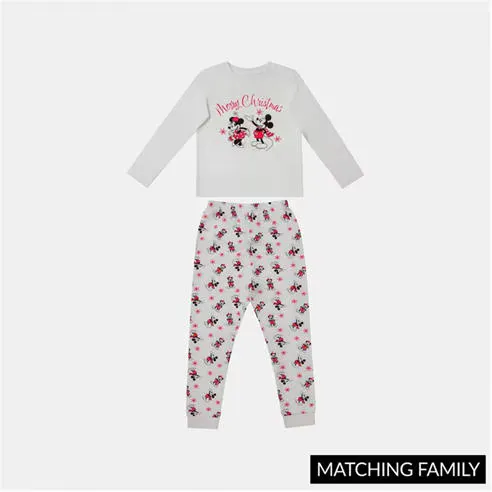 Character Kids Disney Xmas Family Cotton Pyjamas