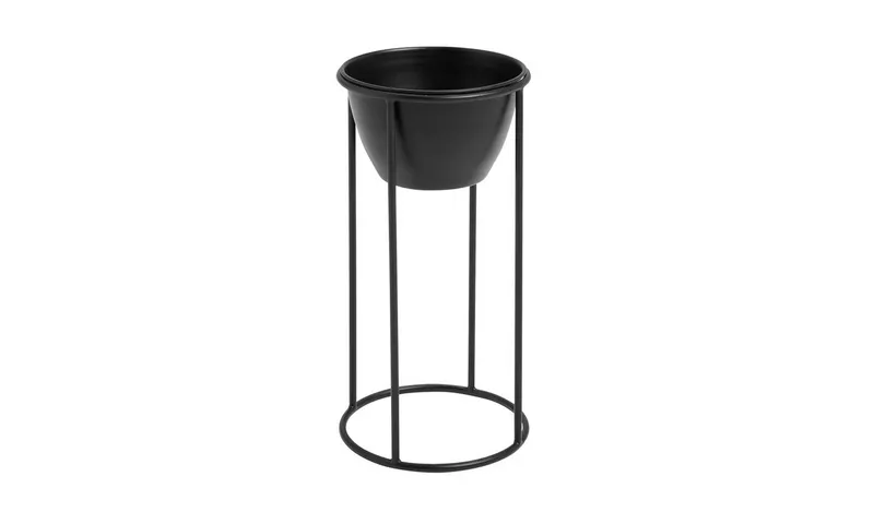 Argos Home Metal Black Planter - Small