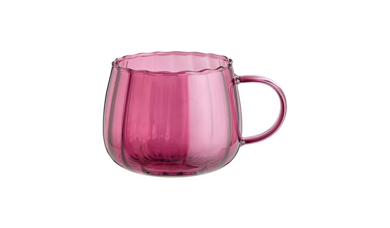 Argos Home Pumpkin Glass Mug - Purple