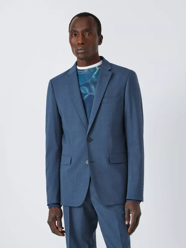 Kin Leo Slim Fit Wool Blend Suit Jacket, Airforce Blue