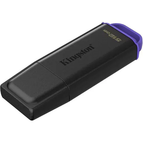 Kingston Technology 512GB Portable USB 3.2 Gen 1 DataTraveler Exodia Black/Purple