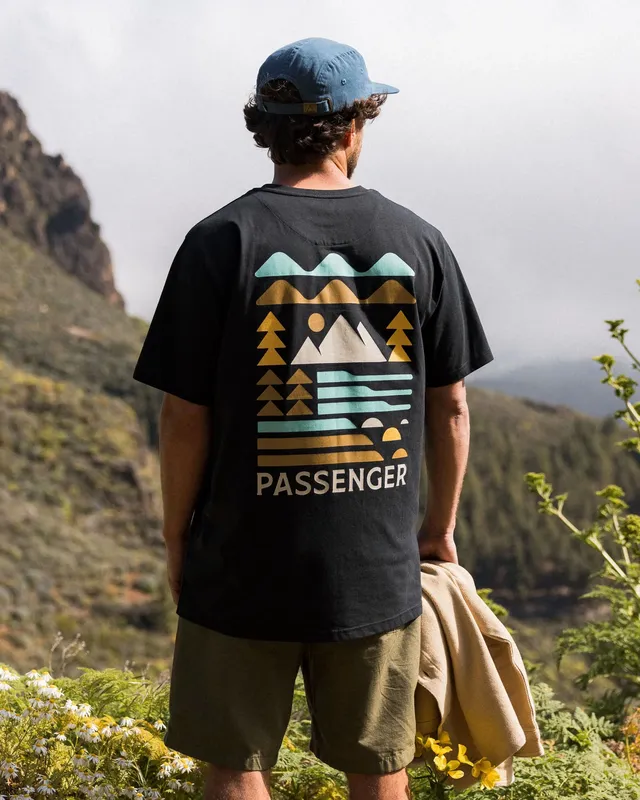 Passenger Clothing Cutout Cotton T-Shirt - Black