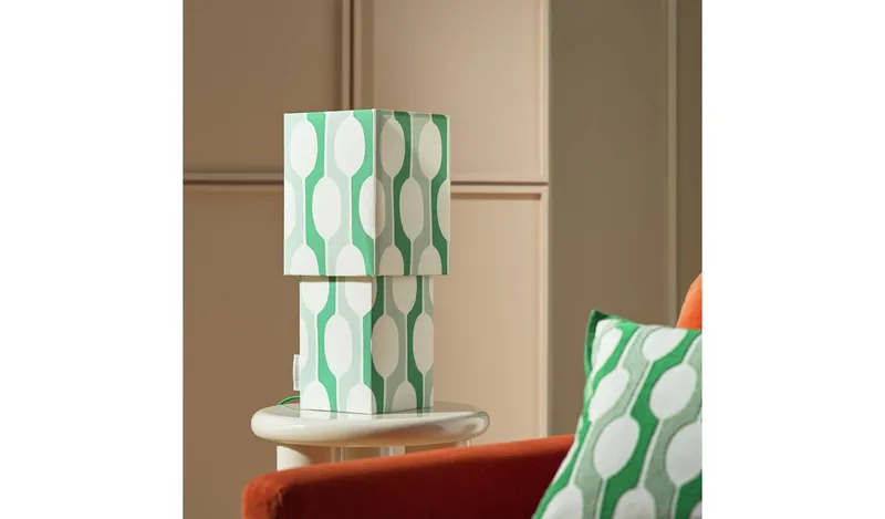 Habitat x Scion Large Billow Fabric Table Lamp - Green