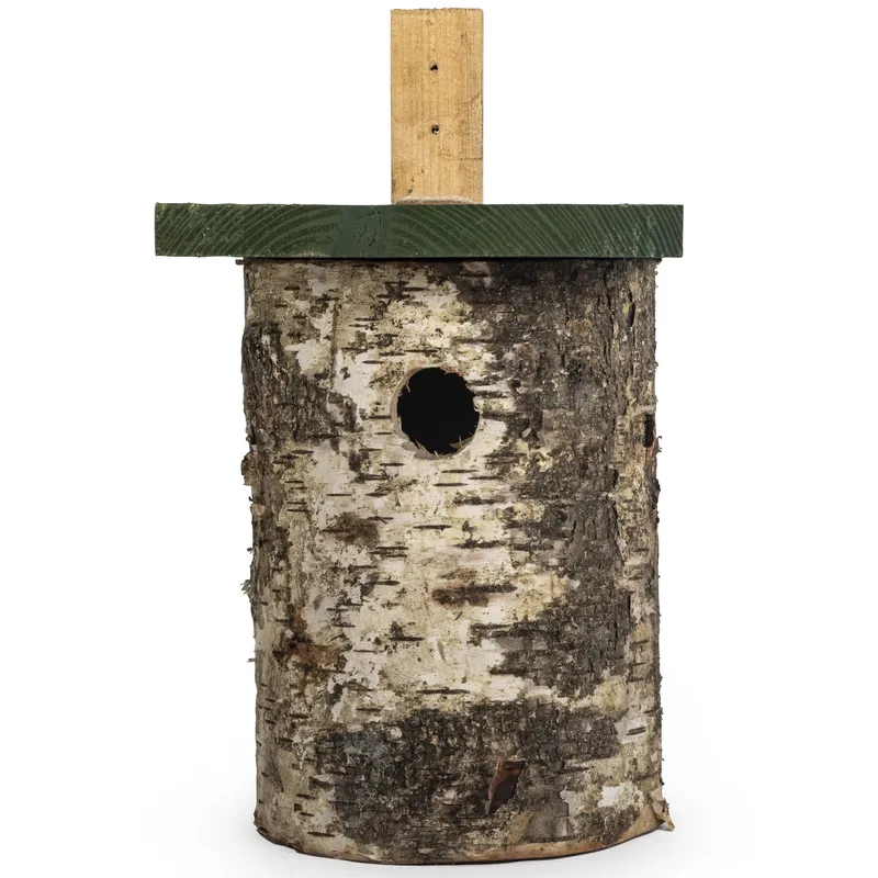 National Trust Birch Log Nest Box For Wild Bird