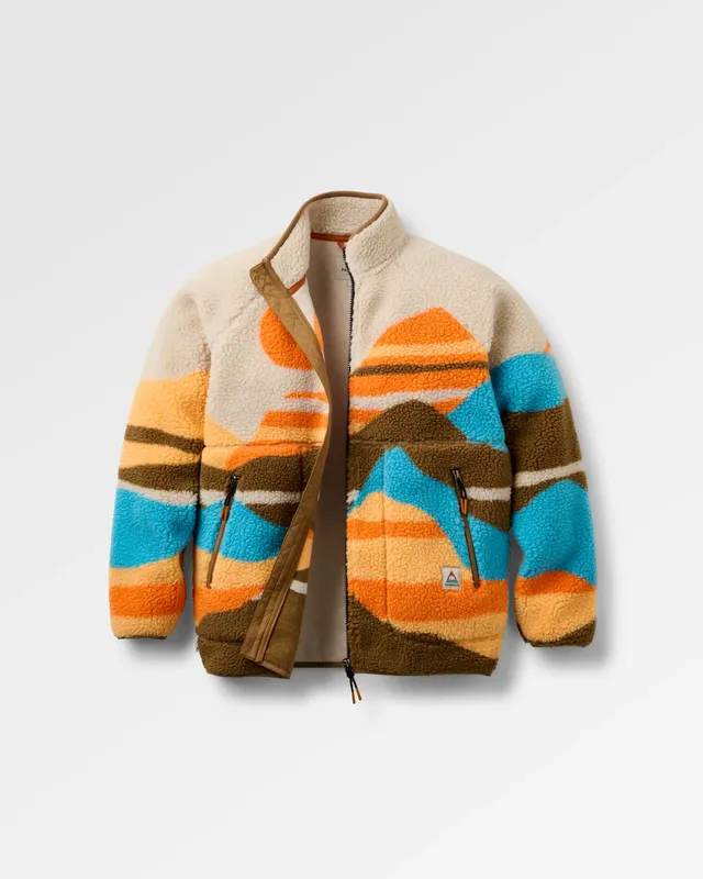 Passenger Clothing Fairbanks Full Zip Sherpa Fleece - Mountain Sunset Multi