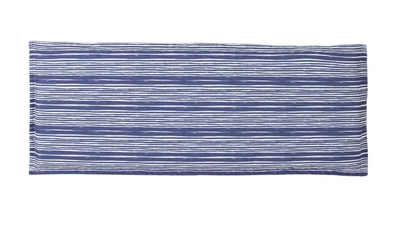 Argos Home Coastal Stripe Garden Bench Cushion - Blue