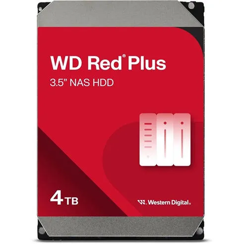 Western Digital Red Plus 4TB 3.5 Internal Hard Drive - 5400 RPM SATA 6Gb/s CMR 128MB Cache