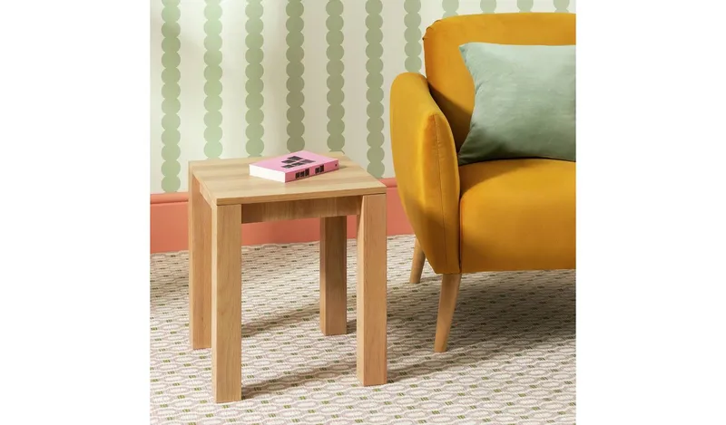 Habitat Cyril Side Table - Natural