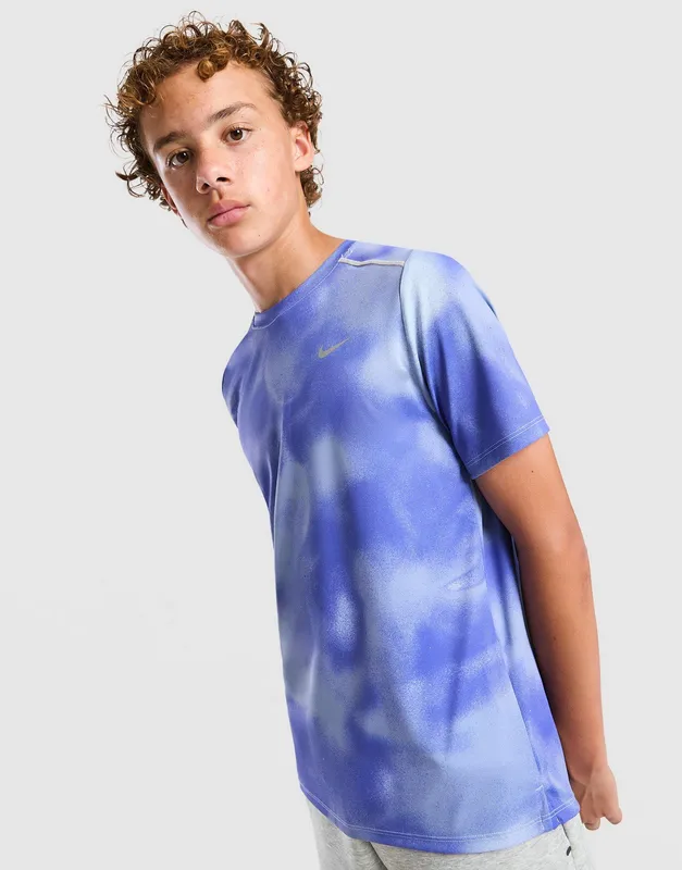 Nike Miler All Over Print T-Shirt Junior