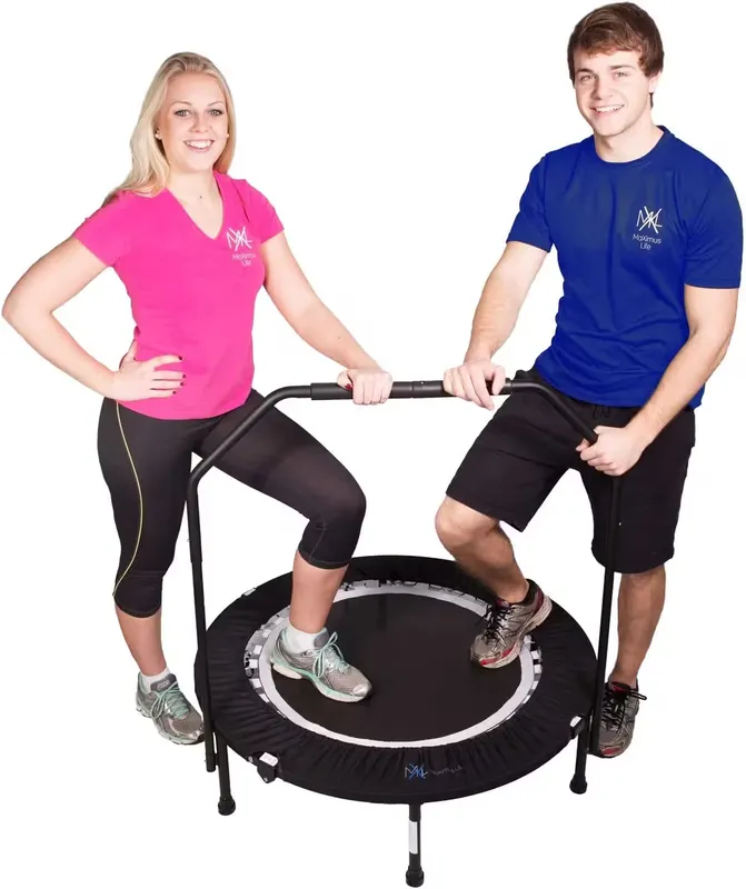 REBOUND FITNESS Maximus Pro Folding Indoor Mini Trampoline