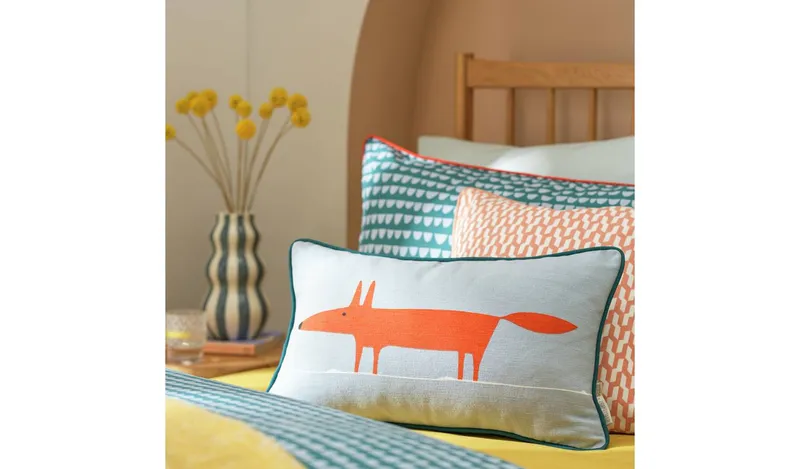Habitat x Scion Mr Fox Cushion - Multicoloured - 50x30cm
