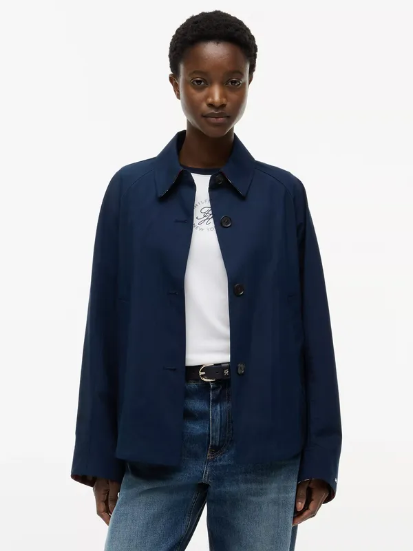 Tommy Hilfiger Water Repellent Twill Jacket, Blue Navy