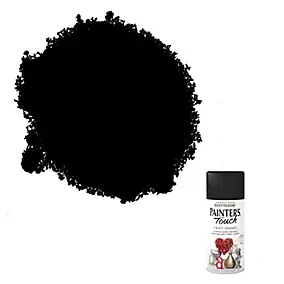 Rust-Oleum Painter's Touch Black Matt Multi-surface Decorative spray paint, 150ml