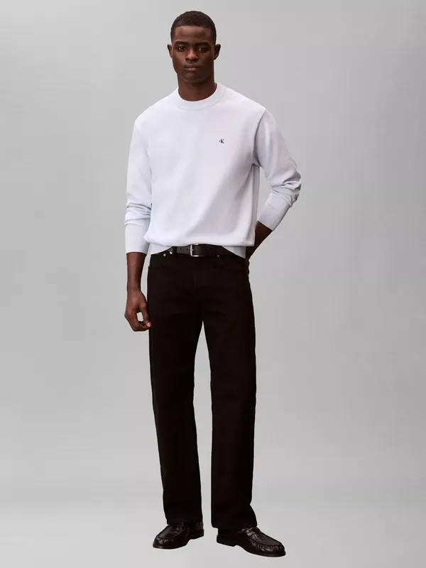 Calvin Klein Relaxed Cotton Jumper, Plein Air
