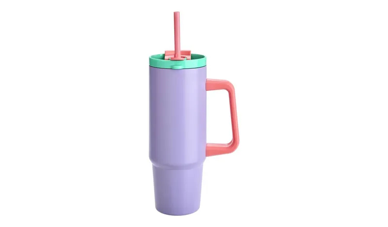 Argos Home Scandi Purple Large Travel Mug - 880ml