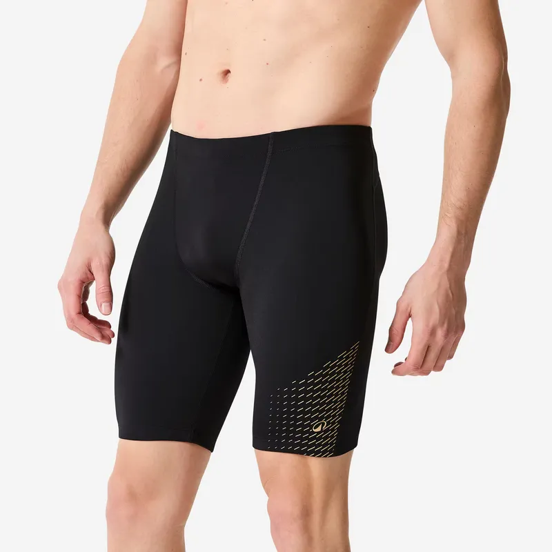 DECATHLON Men’s swimming jammer 500 Fiti brown