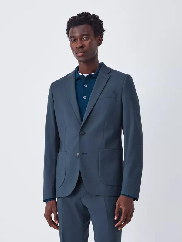 John Lewis Single Breasted Slim Fit Wool Blend Suit Jacket