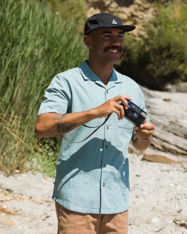 Passenger Clothing Cove Cotton Textured Shirt - Arctic