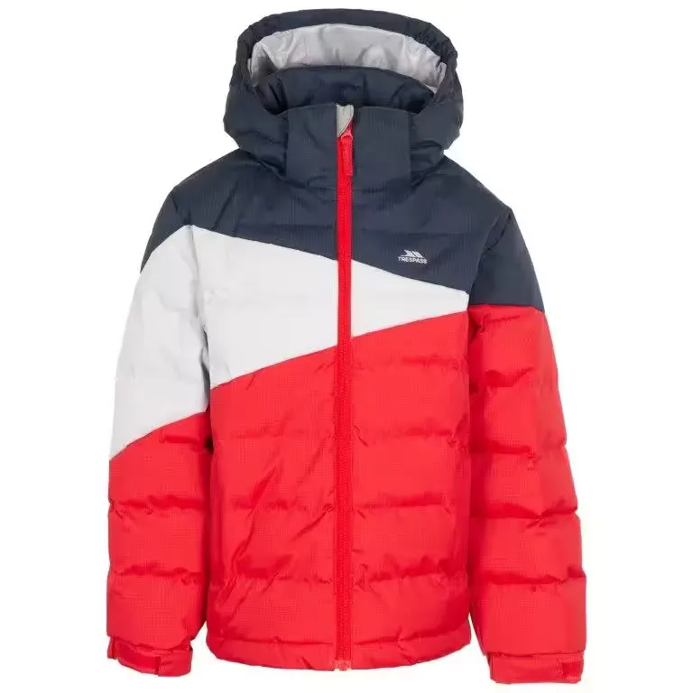 TRESPASS Boys Padded Jacket Windproof Water Resistant Hooded School Layout