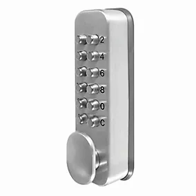 Smith & Locke 5733J Grey Zinc alloy 4-6 digit Push-button lock