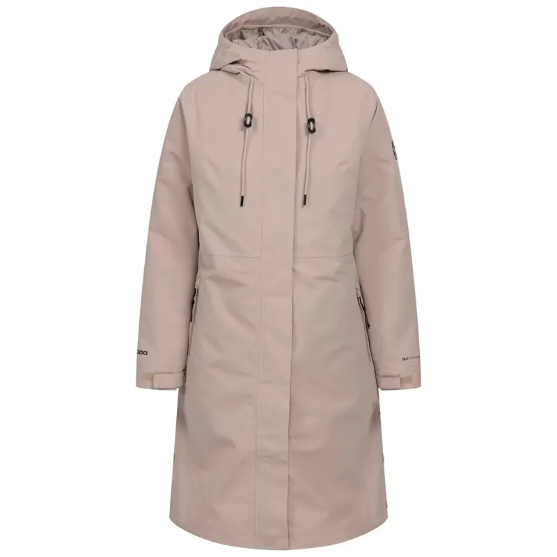 DLX Womens Longer Length Coat Hooded Pockets Waterproof 3 In 1 Jacket - Allegra