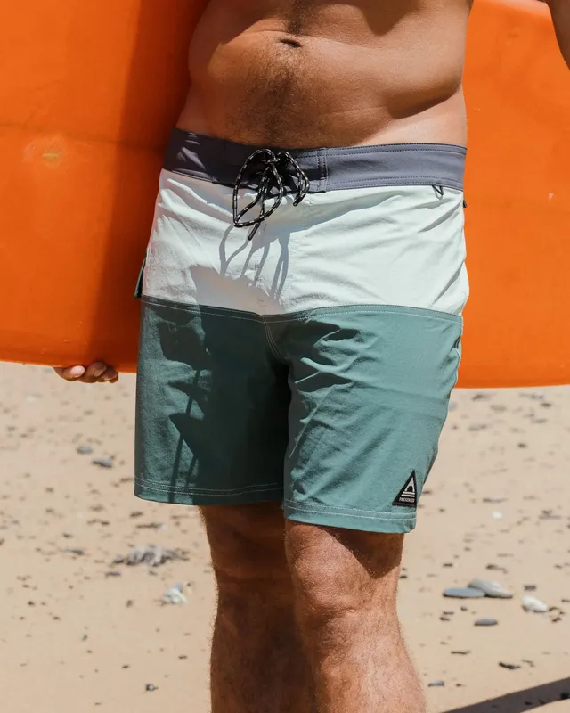 Passenger Clothing Cutback NetPlus® 17" Boardshort - Spearmint/Deep Ocean