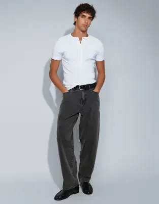 super baggy jeans in black