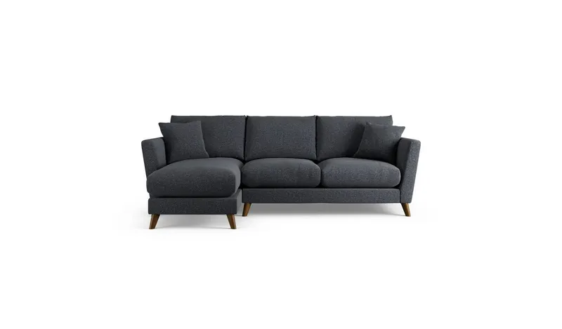 Habitat Lomond Left Hand Corner Sofa - Charcoal - Dark Leg