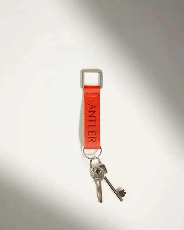 Antler Icon Keyring in Coral