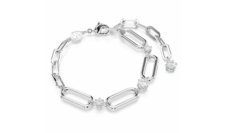 Swarovski Rhodium Plated Crystal Constella Chain Bracelet